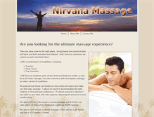 Tablet Screenshot of nirvanamassagetherapy.biz